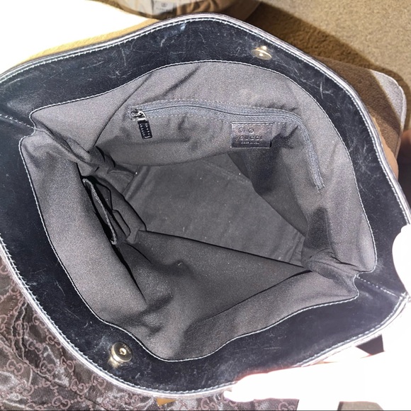Gucci Black Canvas Tote - Picture 14 of 16
